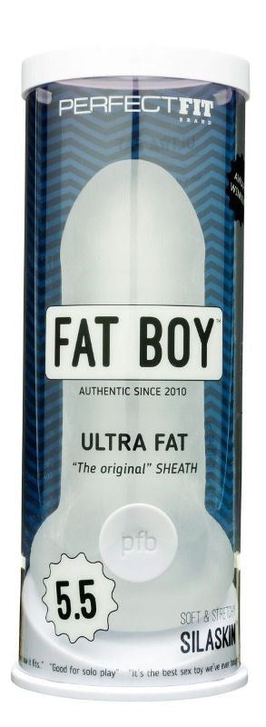 Perfect Fit Fat Boy Original Ultra Fat Clear Penis Sheath Girth Enhancer - - Penis Sleeves and Extenders