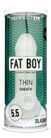 Perfect Fit Fat Boy Thin Clear Penis Sheath with Girth Enhancement - Penis Sleeves and Extenders