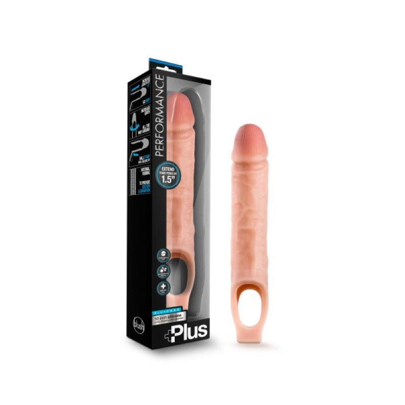 Blush Novelties Performance Plus Sili Cock Sheath Extender Penis Enhancement - Penis Sleeves and Extenders