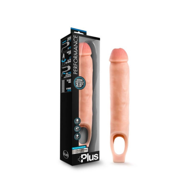 Blush Novelties Performance Plus Sili Cock Sheath Extender Penis Enhancement - Penis Sleeves and Extenders