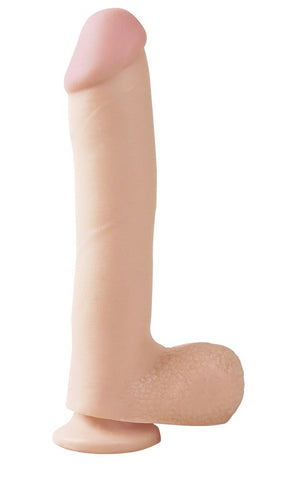 Pipedream Basix 10 Inch Suction Cup Realistic Dildo with Hands Free Base - Realistic Dildos