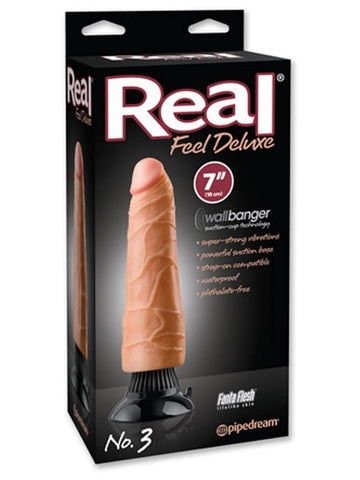 Pipedream Real Feel Deluxe No. 3 Vibrating Dildo 7 Inch Realistic - Vibrating Dildos