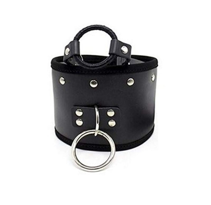 BDStyle Posture Collar & O Ring Gag Heavy Bondage Set - Bondage Gags and Bits