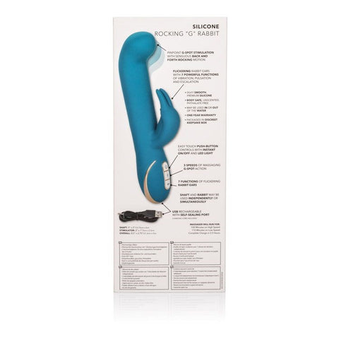California Exotics Premium Jack Rabbit Signature Silicone Rocking G Spot Vibrator - Rabbit Vibrators