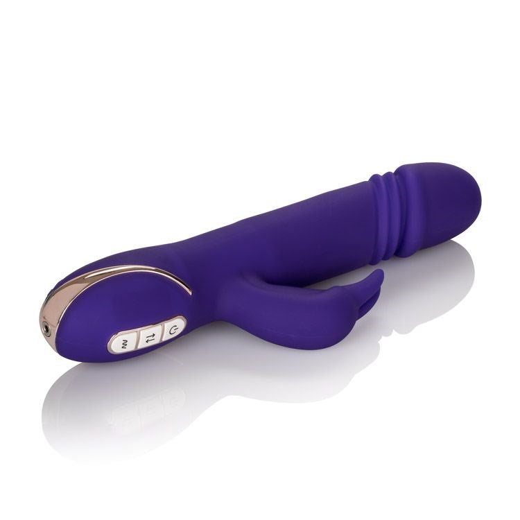 California Exotics Premium Jack Rabbit Signature Silicone Thrusting Rabbit Vibrator - Rabbit Vibrators