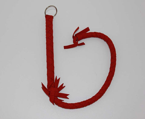 Hells Couture Red Soft Leather Metal O Ring Bondage Accessory - Bondage Gags and Bits