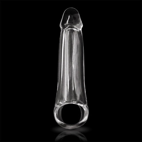 NS Novelties Renegade Fantasy Extension Clear Penis Sleeve for Enhanced Size - Penis Sleeves and Extenders