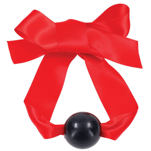 Sportsheets S&M Amor Satin Ball Gag Sensual Bondage with Satin Ribbon - Bondage Gags and Bits