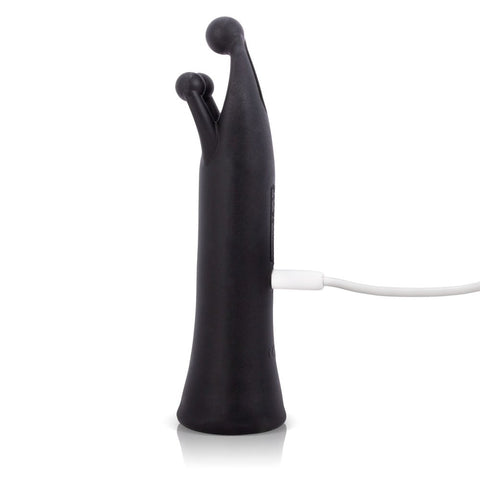 Screaming O Charged Tri it Black Triple Vibrator with 3 Point Stimulation - Personal Massagers
