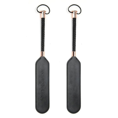 Xgen Products Secret Kisses Faux Leather Paddle with Rose Gold Accents - Paddles And Slappers