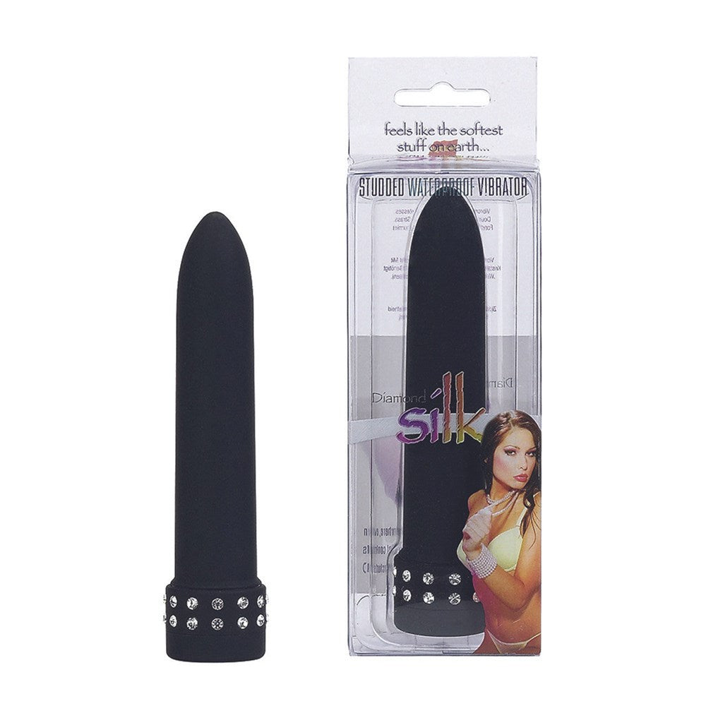 Seven Creations Diamond Silk Bullet Vibrator with Diamond Base Design - - Bullet Vibrators