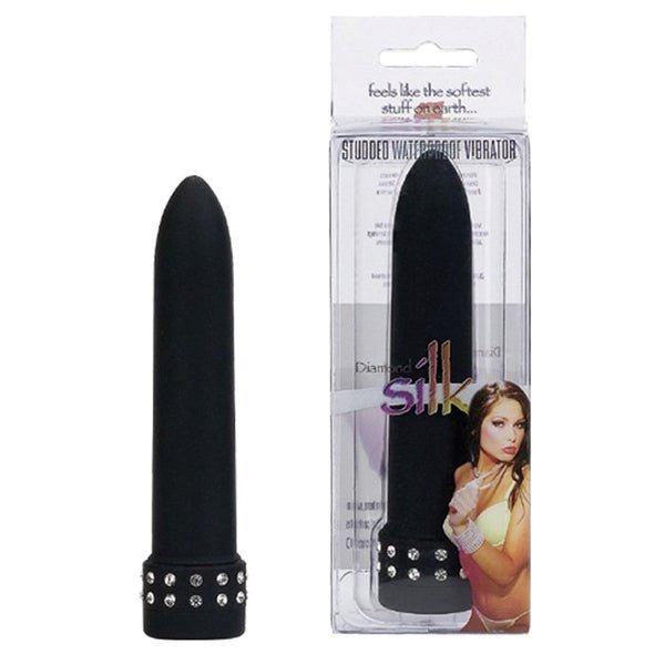 Seven Creations Diamond Silk Bullet Vibrator with Diamond Base Design - - Bullet Vibrators