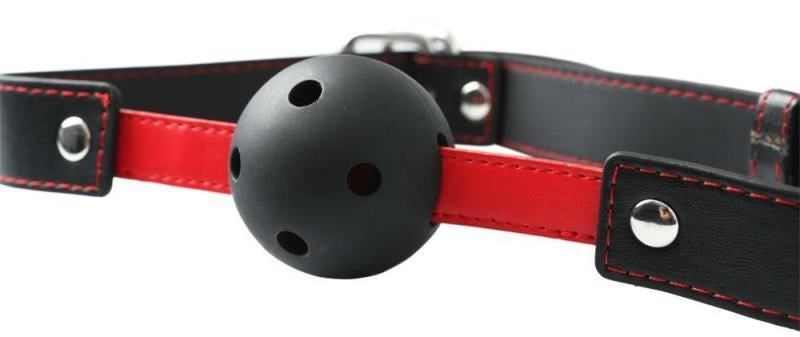 Sportsheets Sex and Mischief Hush Ball BDSM Mouth Gag Breathable Design - Bondage Gags and Bits