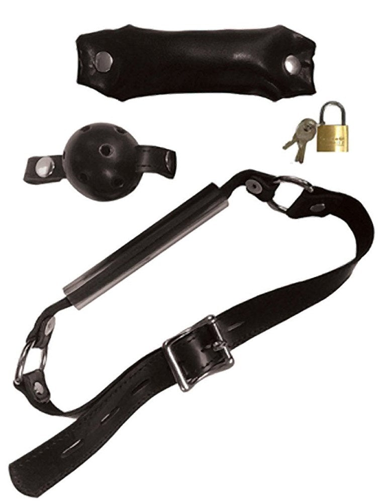 Sportsheets Sexperiments Switch Out Silencer Kit with Interchangeable Gags - Bondage Gags and Bits