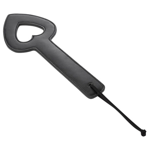 Sportsheets Shadow Heart Paddle BDSM Impact Play with Wrist Strap - Paddles And Slappers