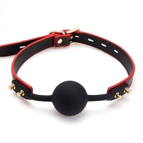 BDStyle Silicone Ball Bondage Gag Premium Silicone BDSM Restraint - Bondage Gags and Bits