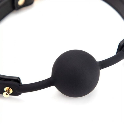 BDStyle Silicone Ball Bondage Gag Premium Silicone BDSM Restraint - Bondage Gags and Bits