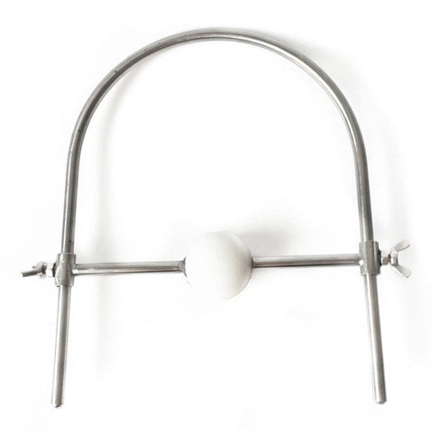BDStyle Silicone Ball Gag Stainless Steel Harness Adjustable BDSM Restraint - Bondage Gags and Bits