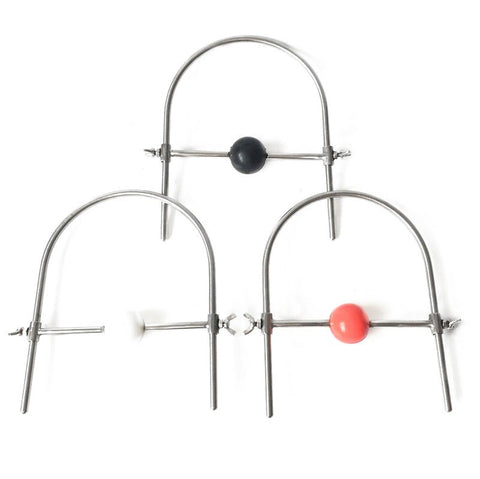 BDStyle Silicone Ball Gag Stainless Steel Harness Adjustable BDSM Restraint - Bondage Gags and Bits
