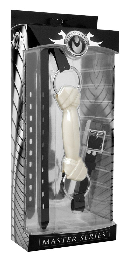 XR Brands Silicone Bone Gag for BDSM Puppy Play Training - - Bondage Gags and Bits