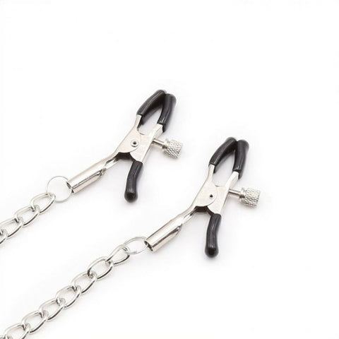BDStyle Silicone O Ring Gag With Nipple Clamp Bondage Set - Bondage Gags and Bits