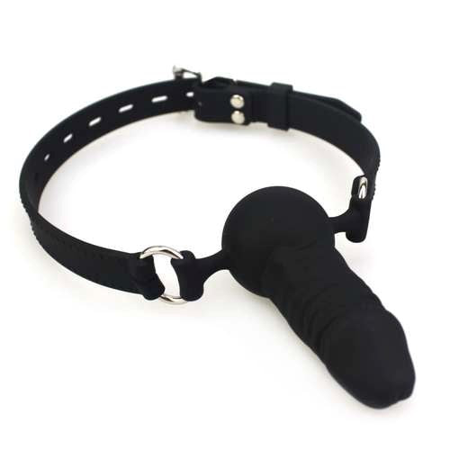 BDStyle Silicone Strap Fantasy Gag with Adjustable Head Strap - Bondage Gags and Bits