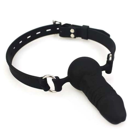 BDStyle Silicone Strap Fantasy Gag with Adjustable Head Strap - Bondage Gags and Bits