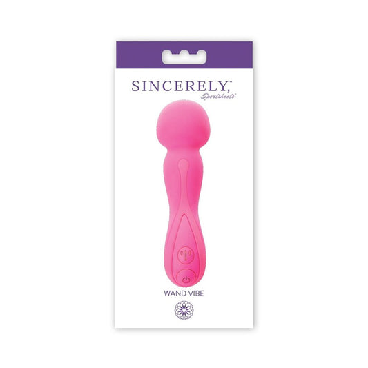 Sportsheets Sincerely Body Wand Vibrator Pink 10 Vibration Modes - - Body Wands