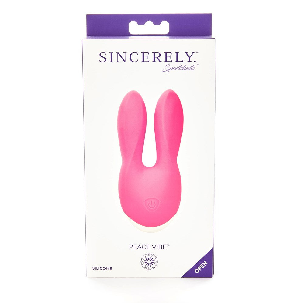 Sportsheets Sincerely Peace Personal Silicone Vibrator Pink Dual Motor - Personal Massagers