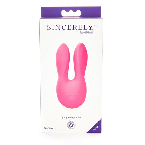Sportsheets Sincerely Peace Personal Silicone Vibrator Pink Dual Motor - Personal Massagers