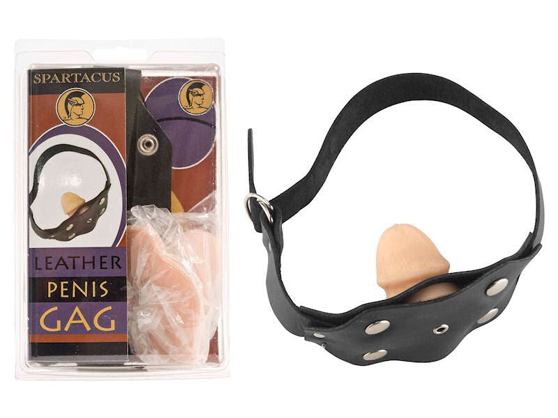 Spartacus Enterprises Single Penis Gag with Adjustable D Ring Closure - - Bondage Gags and Bits