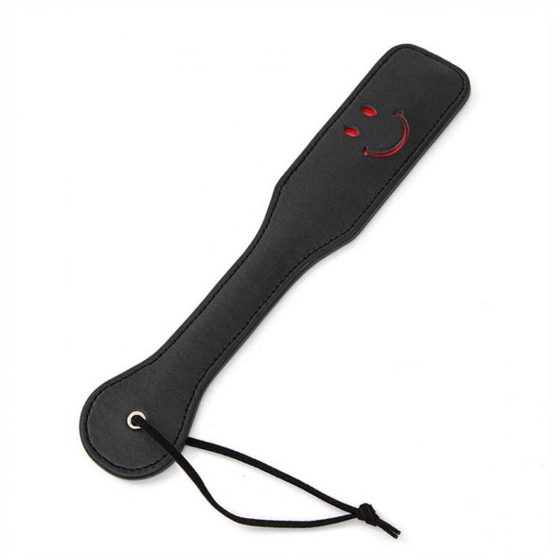 BDStyle Smiley Bondage Paddle Faux Leather Impact Play Adult Toy - Paddles And Slappers
