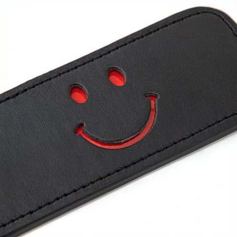 BDStyle Smiley Bondage Paddle Faux Leather Impact Play Adult Toy - Paddles And Slappers