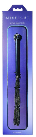Sportsheets Midnight Jeweled Chain Tickler Sensation Sex Toy with Jeweled Crown - Ticklers