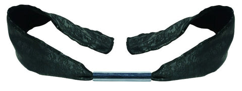 Sportsheets Midnight Lace Bit Gag Sensual Oral Restraint with Lace - Bondage Gags and Bits