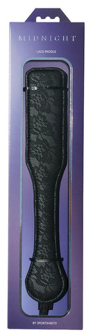 Sportsheets Midnight Lace Bondage Paddle with Elegant Lace Design - Paddles And Slappers