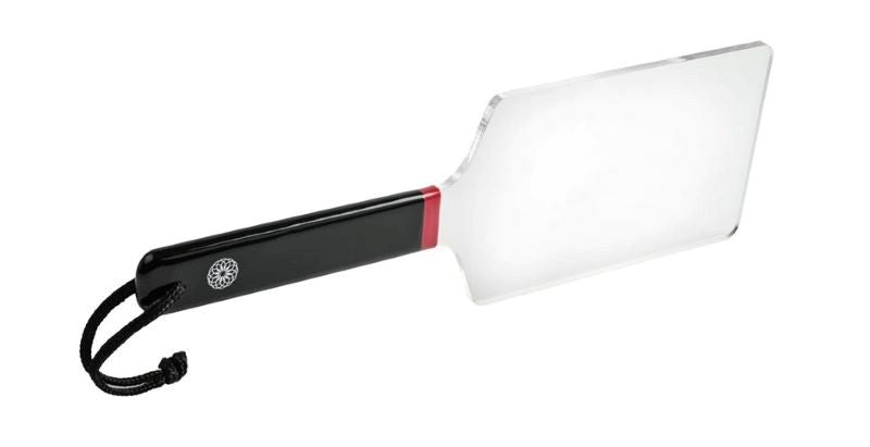 Sportsheets Saffron Acrylic Paddle Clear 4mm Impact Surface for BDSM - Paddles And Slappers