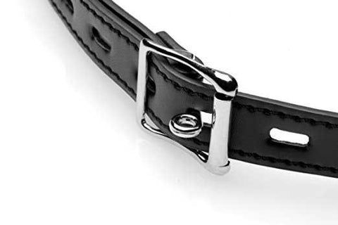 XR Brands Strict Silicone Ball Gag With Nipple Clamps Black BDSM Restraint - Bondage Gags and Bits