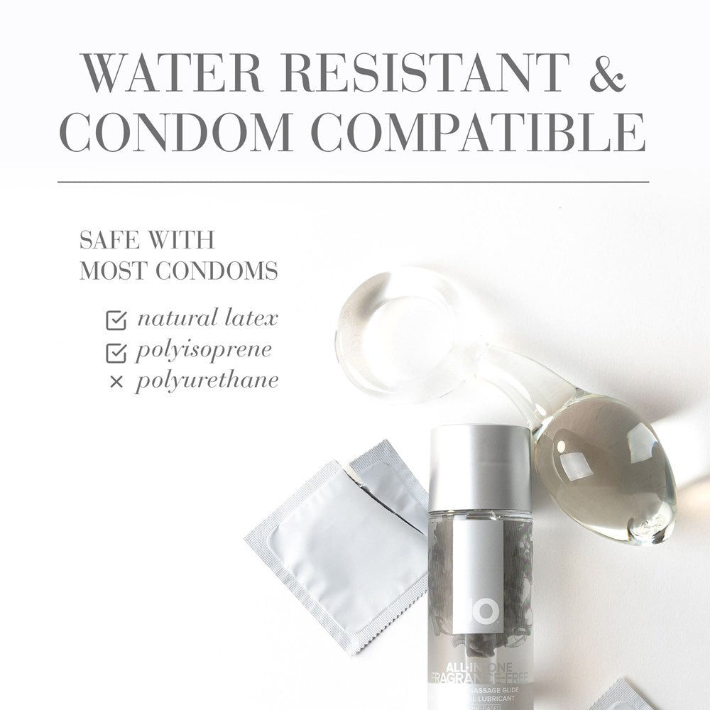 System Jo All In One Massage Glide Fragrance Free Sensual Oil 30ml Long Lasting - - Silicone Based Lubes