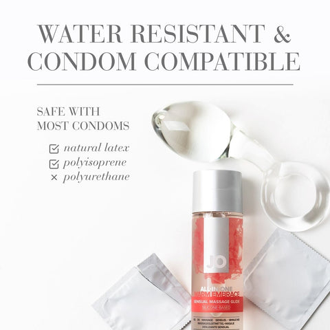 System Jo All In One Massage Glide Warming Oil 30ml Silicone Sexual Lube - Silicone Based Lubes