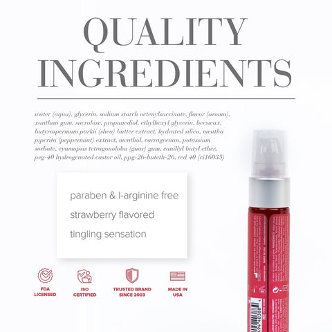 System Jo Nipple Titillator Arousal Gel Strawberry 30ml Cooling Sensation - Water Based Lubes
