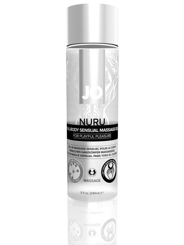 System Jo Nuru Full Body Sensual Massage Gel 240ml Ultra Slick Formula - - Massage Oils and Lubricants