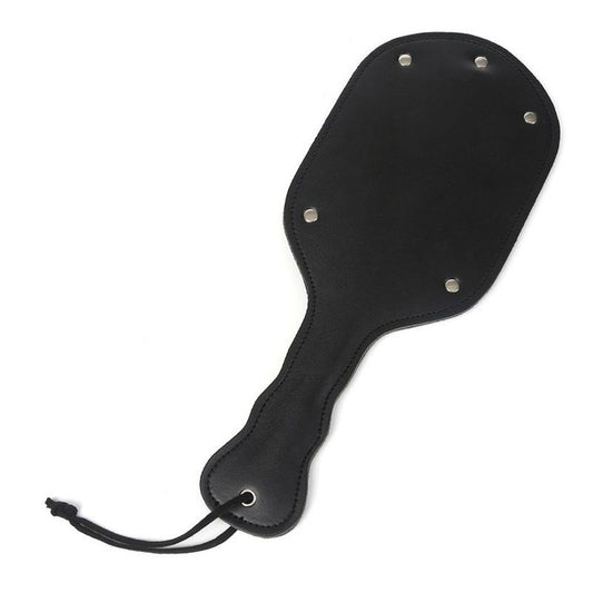 Hells Couture TabuToys Ping Pong Wide Leather Paddle for Impact Play - - Paddles And Slappers