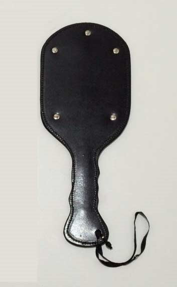 Hells Couture TabuToys Ping Pong Wide Leather Paddle for Impact Play - - Paddles And Slappers