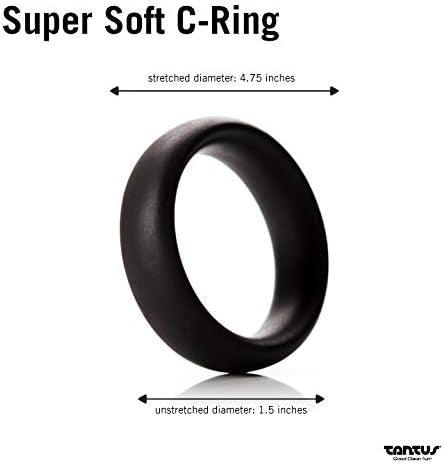 Tantus SuperSoft Stretchy Cock Ring Premium Body Safe Silicone - - Stretchy Cock Rings