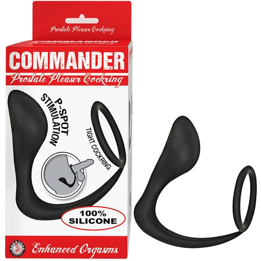 COMMANDER Prostate Pleaser Cockring Soft For Easy Entry - - Prostate Sex Toys