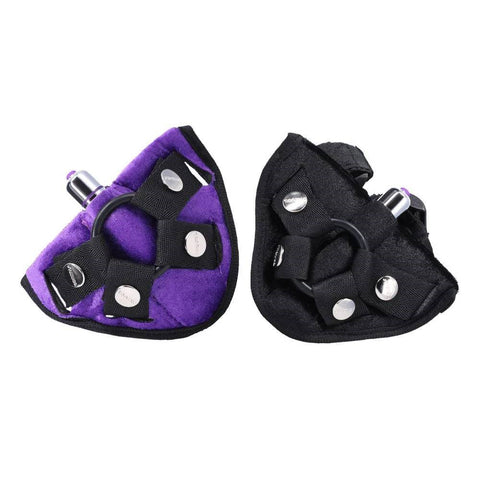 Tantus Vibrating Strap On Harness with Bullet Vibrator and Adjustable Fit - Strap On Sextoys