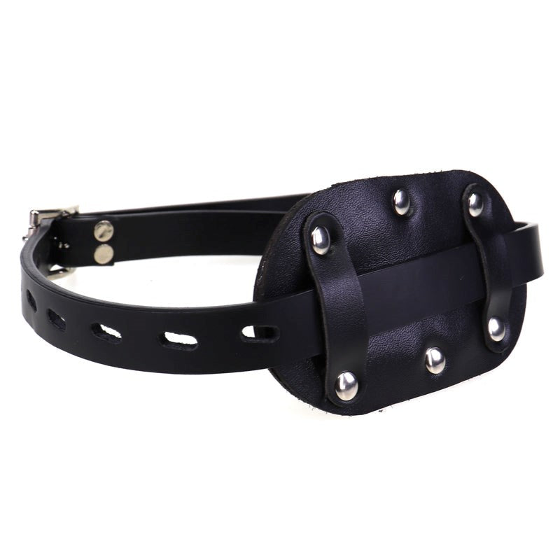 Hells Couture The Facility Leather Mouth Gag BDSM Bondage Accessory - - Bondage Gags and Bits