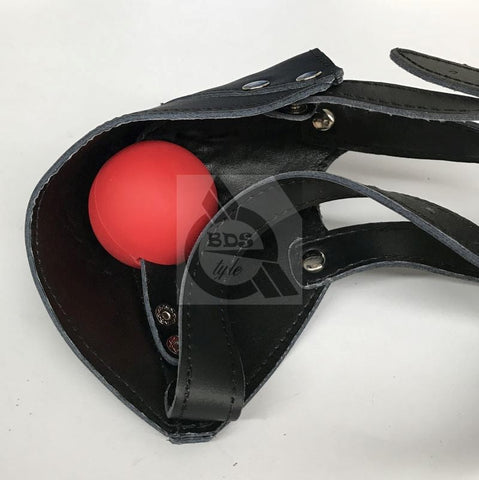 Thin Bondage Face Harness & Ball Gag - Bondage Gags and Bits