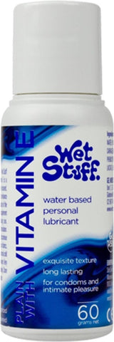Gel Works Wet Stuff Vitamin E Water Based Lubricant Enhanced Glide - Water Based Lubes